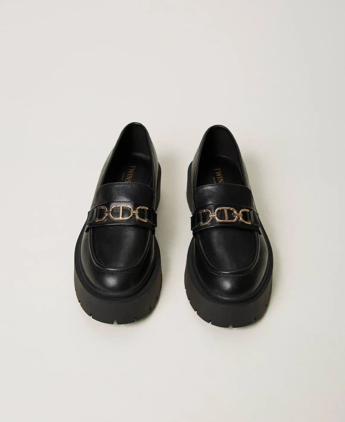 TWINSET Milano Mocassini Con Morsetto Oval T | Scarpe Basse | Ballerine E Mocassini