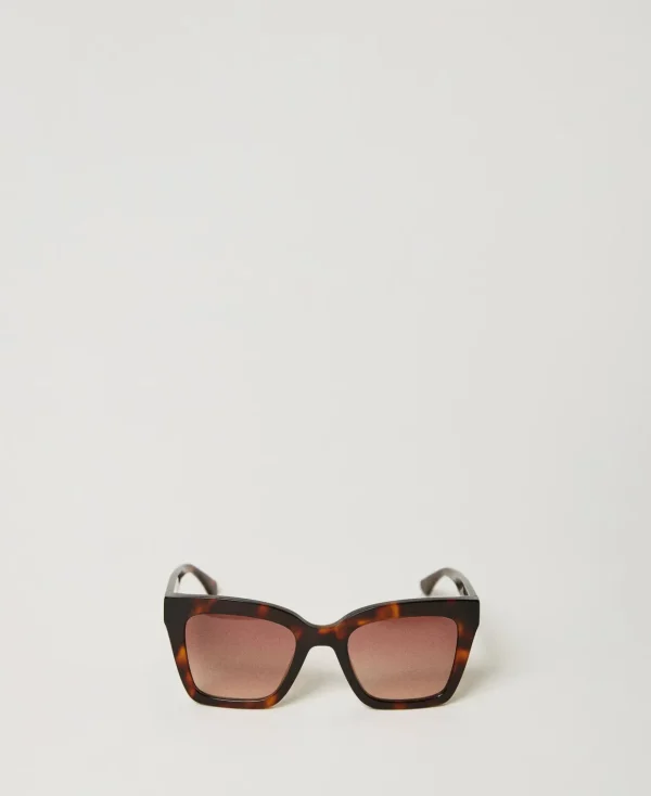 TWINSET Milano Occhiali Da Sole Squadrati Tortoise | Occhiali Da Sole
