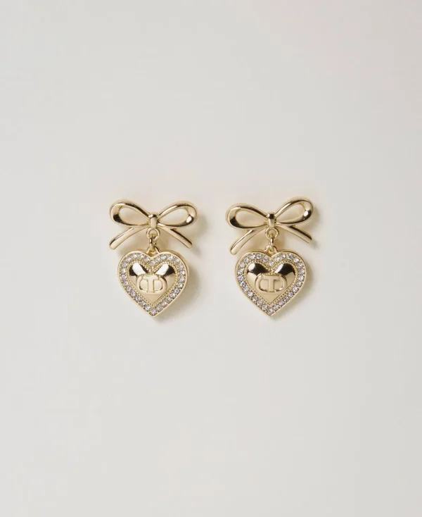 TWINSET Milano Orecchini A Cuore Con Strass E Oval T | Bijoux