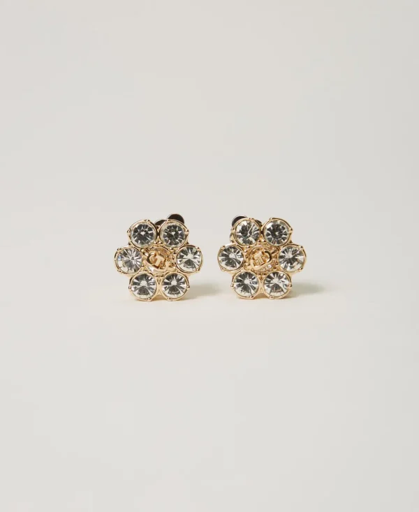 TWINSET Milano Orecchini A Fiore Con Strass E Oval T | Bijoux