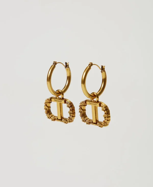 TWINSET Milano Orecchini Ad Anello Con Oval T Floreale | Bijoux