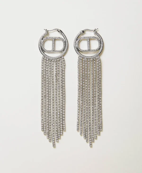 TWINSET Milano Orecchini Con Oval T E Frange Strass | Bijoux