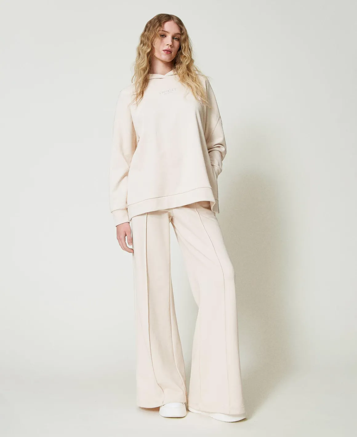TWINSET Milano Pantaloni A Palazzo In Felpa | Pantaloni Ampi E A Palazzo