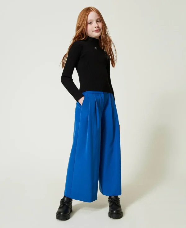 TWINSET Milano Pantaloni A Palazzo In Flanella | Pantaloni E Jeans