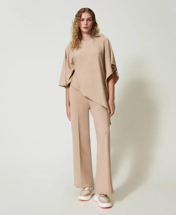 TWINSET Milano Pantaloni A Palazzo In Maglia | Pantaloni Ampi E A Palazzo