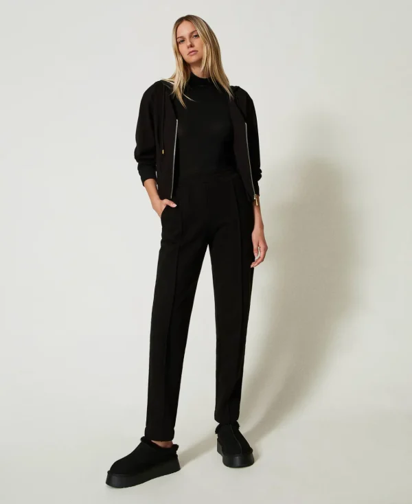 TWINSET Milano Pantaloni A Sigaretta In Felpa | Pantaloni Dritti E A Sigaretta