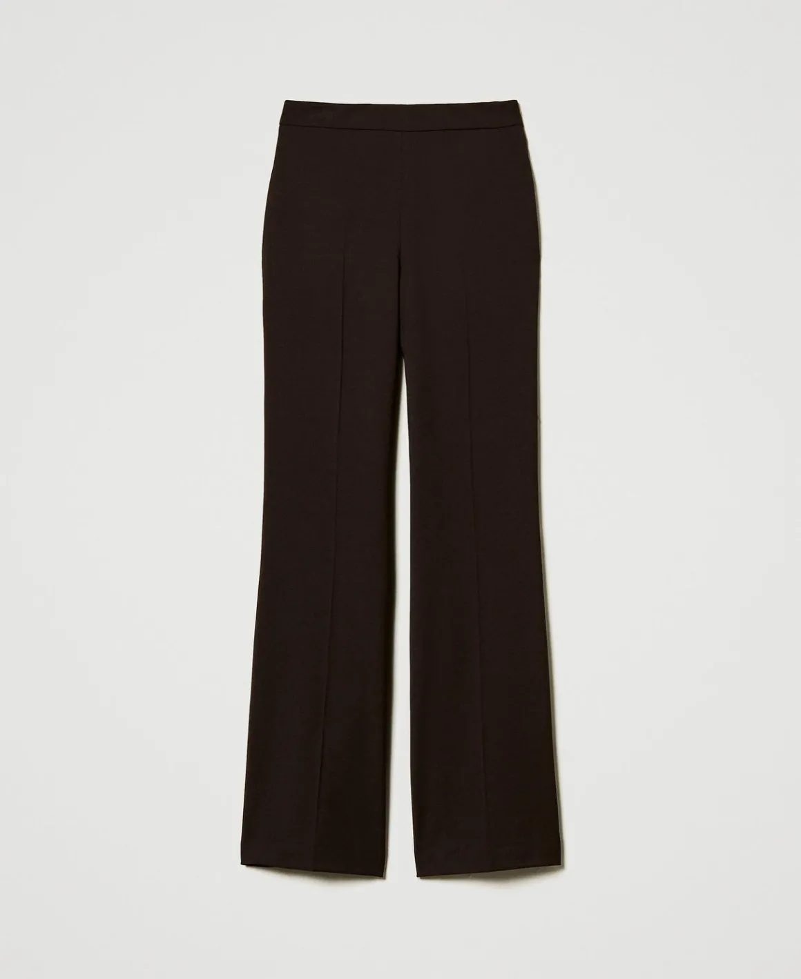 TWINSET Milano Pantaloni A Vita Alta In Lana Stretch | Pantaloni Eleganti | Pantaloni Dritti E A Sigaretta