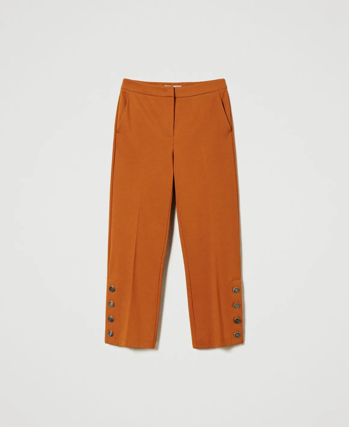 TWINSET Milano Pantaloni Cropped Con Bottoni | Pantaloni Eleganti