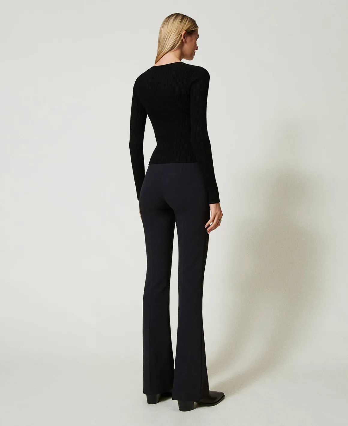 TWINSET Milano Pantaloni Flare A Vita Alta | Pantaloni Flare