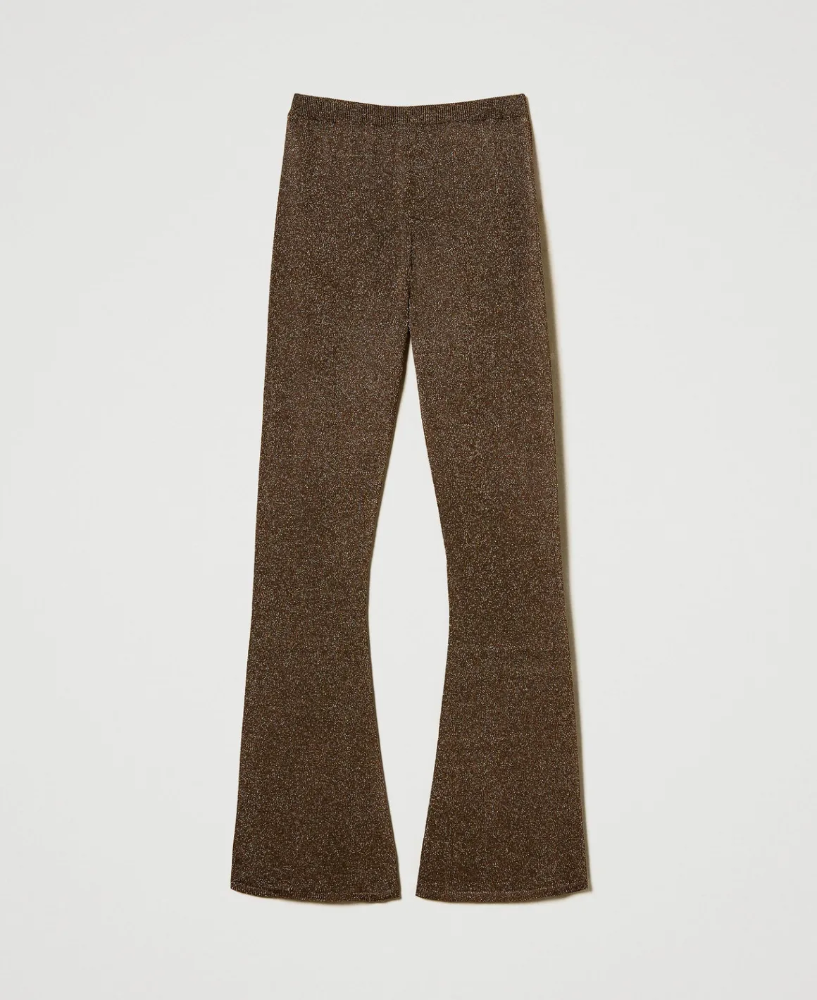TWINSET Milano Pantaloni Flare In Maglia Con Lurex | Pantaloni Eleganti | Pantaloni Flare