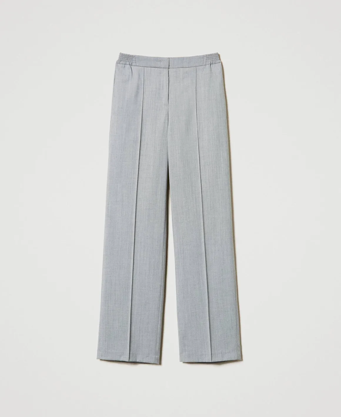 TWINSET Milano Pantaloni In Misto Lana Con Piega | Pantaloni Dritti E A Sigaretta | Pantaloni Eleganti