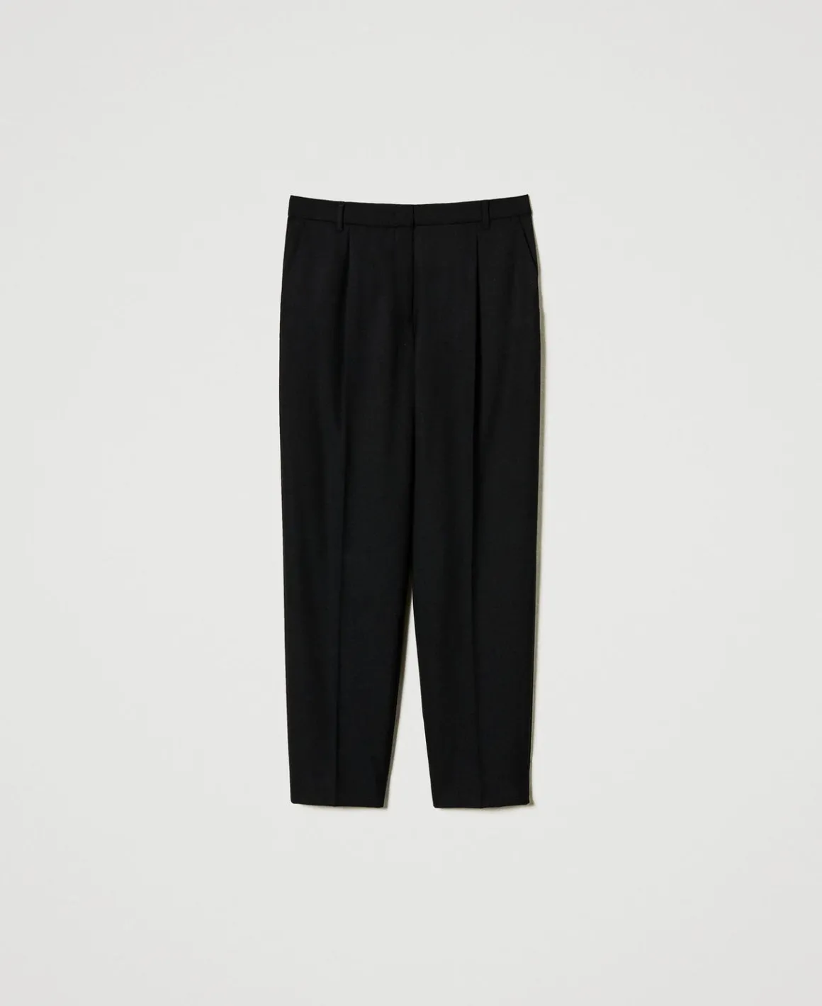 TWINSET Milano Pantaloni In Serge Misto Lana | Pantaloni Eleganti | Pantaloni Dritti E A Sigaretta