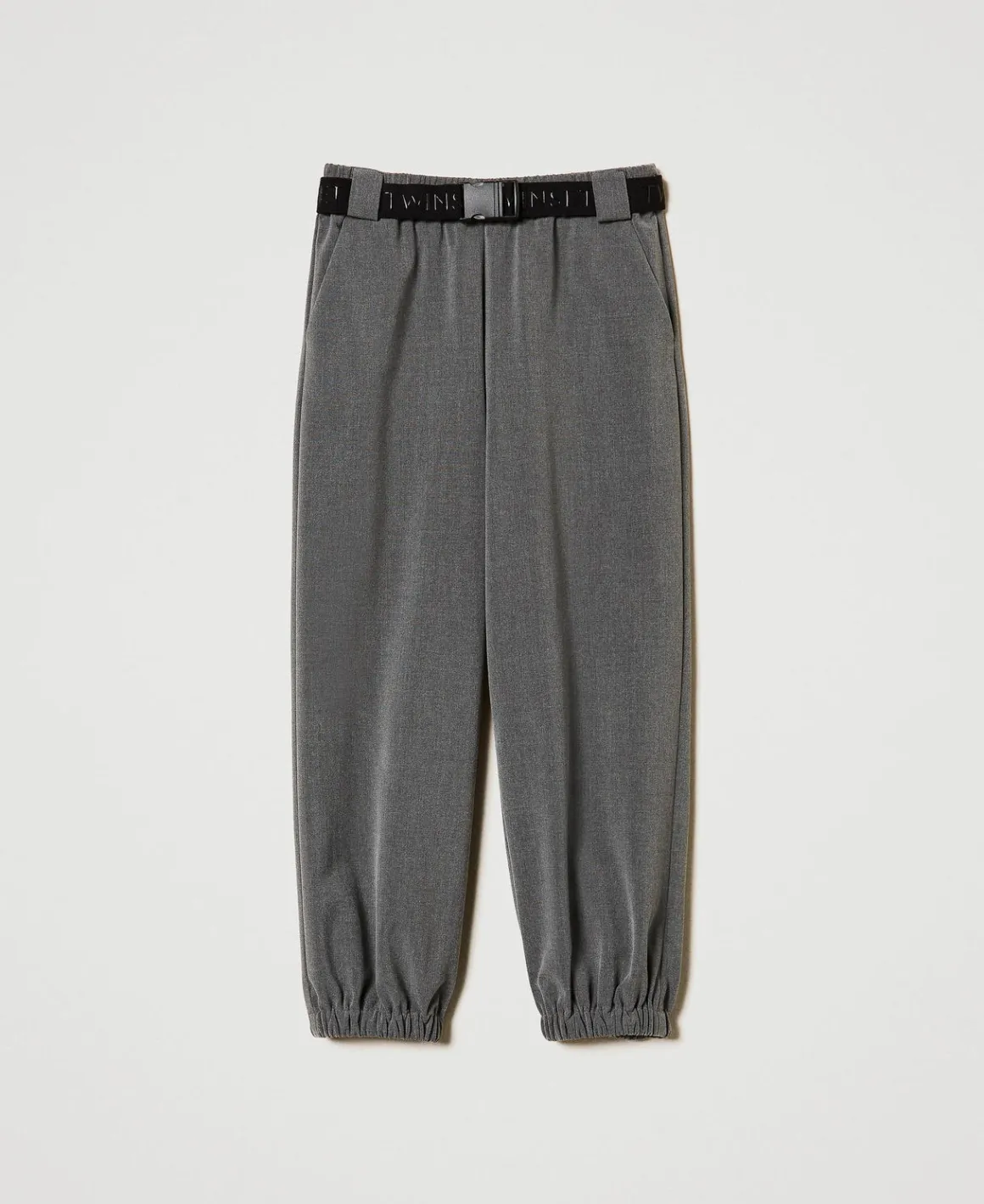 TWINSET Milano Pantaloni Joggers In Flanella Con Cintura | Pantaloni E Jeans