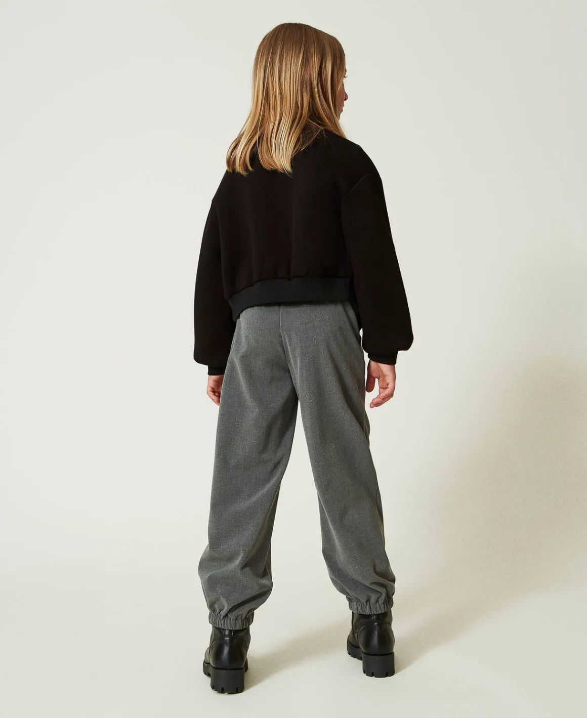 TWINSET Milano Pantaloni Joggers In Flanella Con Cintura | Pantaloni E Jeans