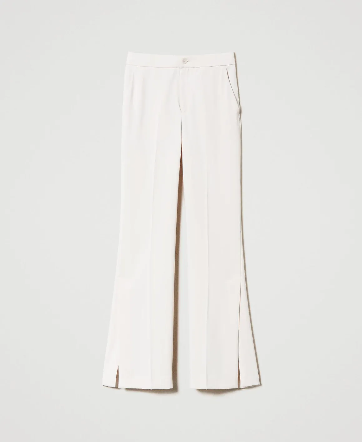 TWINSET Milano Pantaloni Straight Leg Con Spacchi | Pantaloni Eleganti | Pantaloni Dritti E A Sigaretta