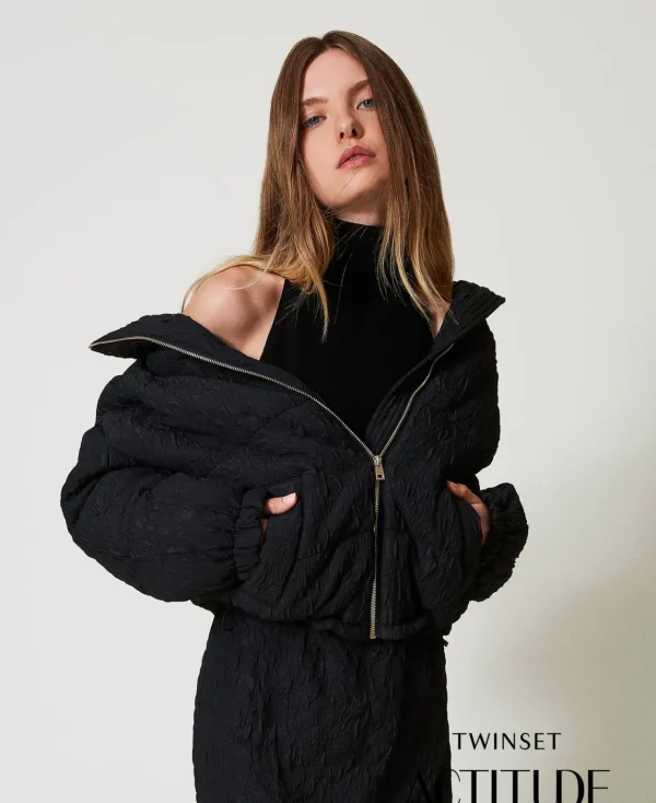 TWINSET Milano Piumino Corto Goffrato | Giacche E Piumini