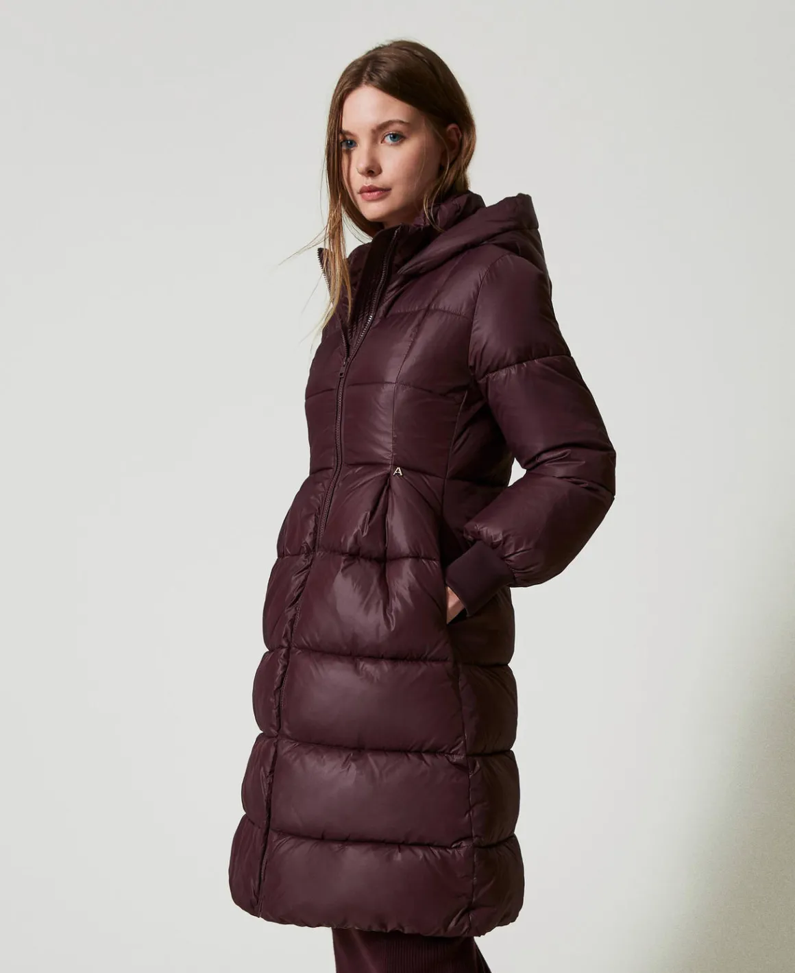 TWINSET Milano Piumino Lungo Con Cappuccio | Giacche E Piumini