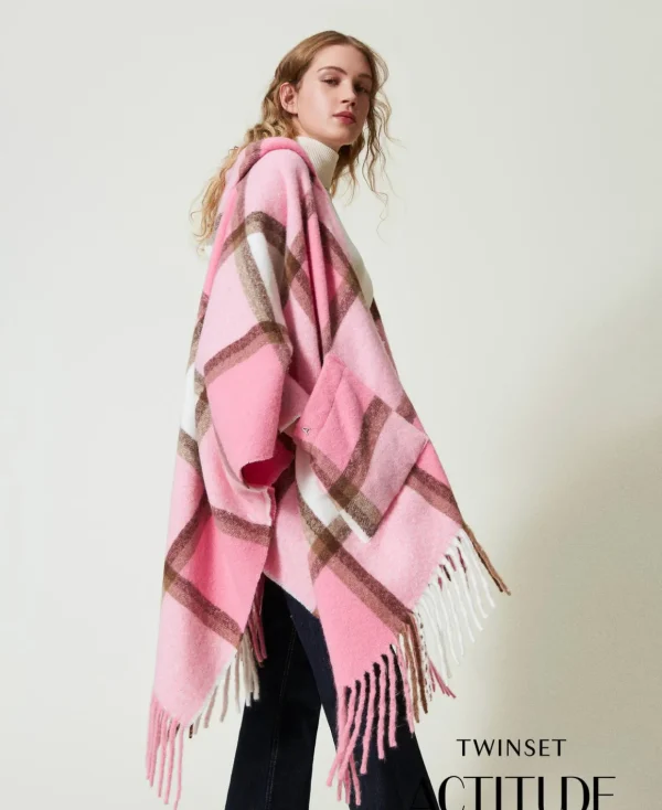 TWINSET Milano Poncho In Panno Con Frange | Poncho