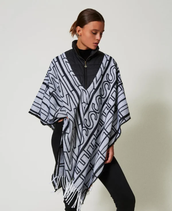 TWINSET Milano Poncho Jacquard Con Logo | Poncho