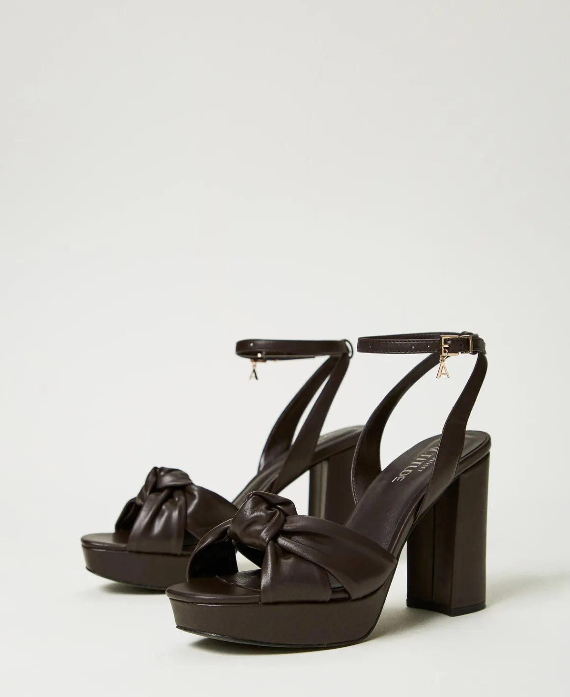 TWINSET Milano Sandali Platform Con Nodo | Scarpe Con Tacco | Decolleté E Sandali