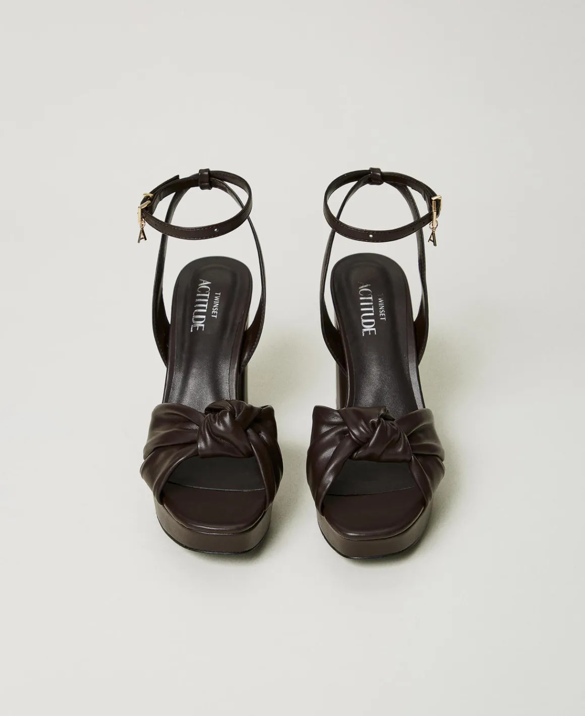 TWINSET Milano Sandali Platform Con Nodo | Scarpe Con Tacco | Decolleté E Sandali