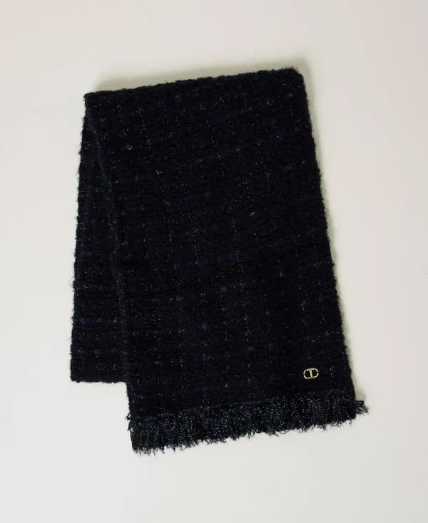 TWINSET Milano Sciarpa In Maglia Con Lurex E Frange | Sciarpe