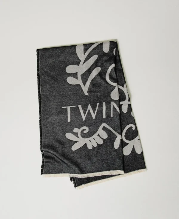 TWINSET Milano Sciarpa Jacquard Con Logo | Sciarpe
