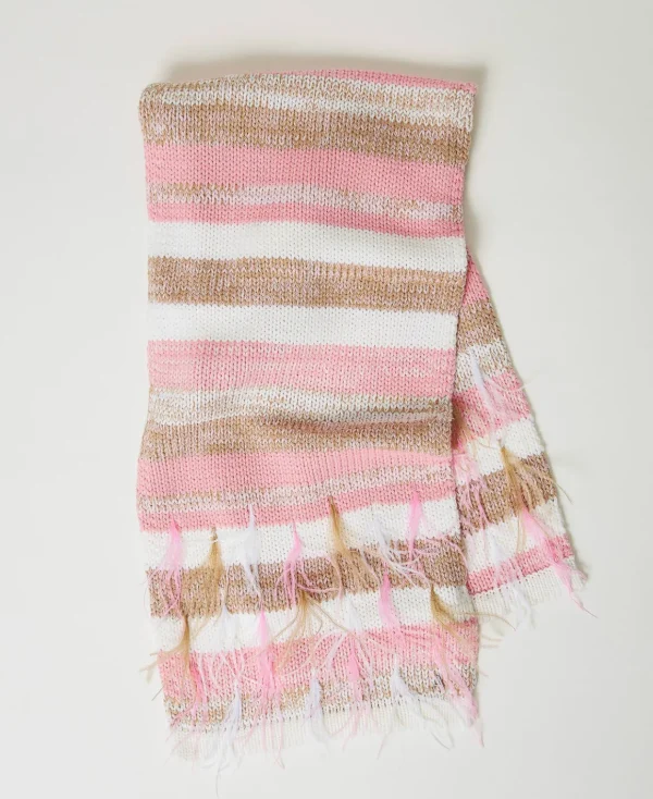 TWINSET Milano Sciarpa Jacquard Con Piume | Sciarpe