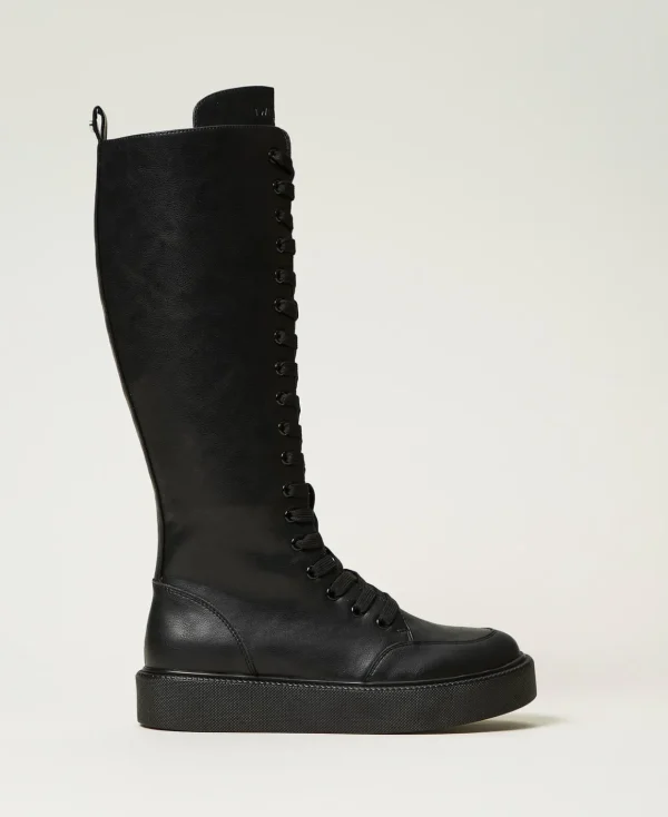 TWINSET Milano Sneakers Alte Stringate | Scarpe Basse | Stivali E Stivaletti