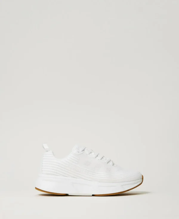 TWINSET Milano Sneakers Fessura A Righe Con Logo | Scarpe Basse | Sneakers
