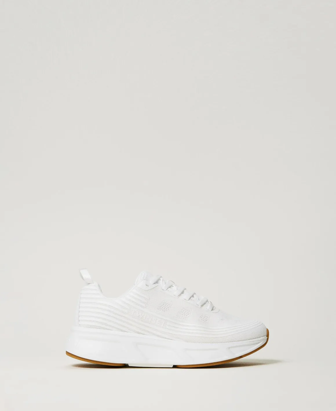 TWINSET Milano Sneakers Fessura A Righe Con Logo | Scarpe Basse | Sneakers