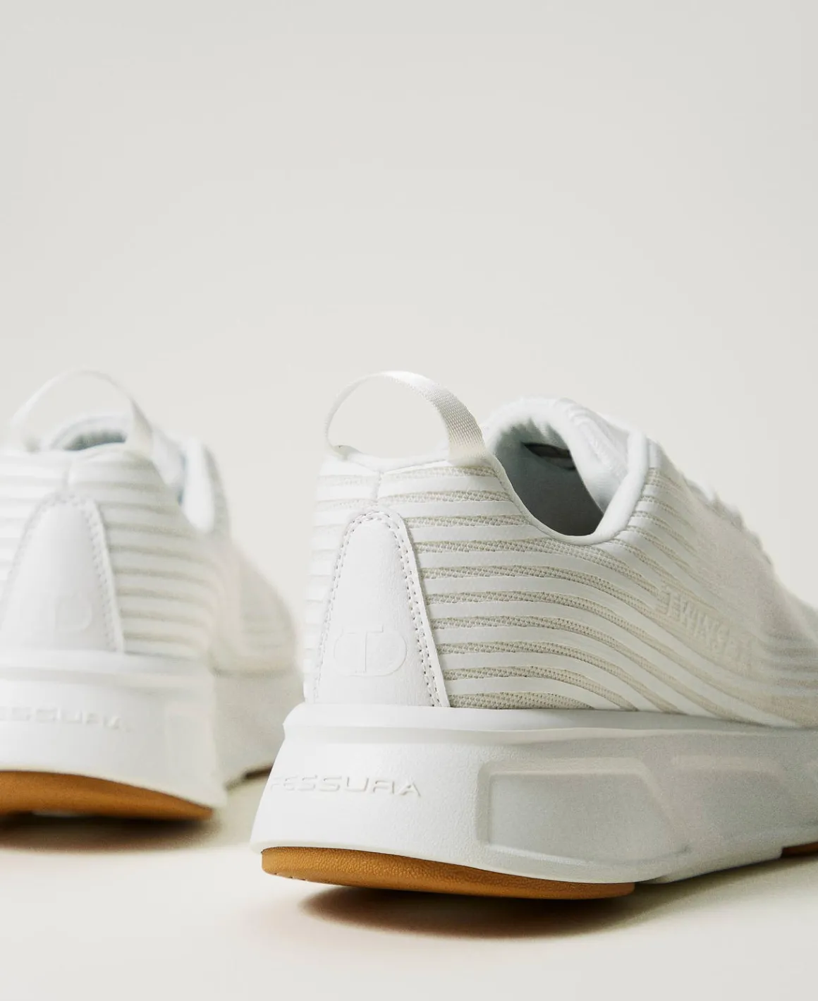 TWINSET Milano Sneakers Fessura A Righe Con Logo | Scarpe Basse | Sneakers