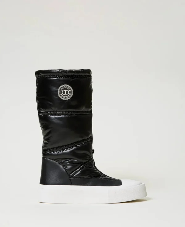 TWINSET Milano Stivali Imbottiti Con Logo | Scarpe Basse | Stivali E Stivaletti