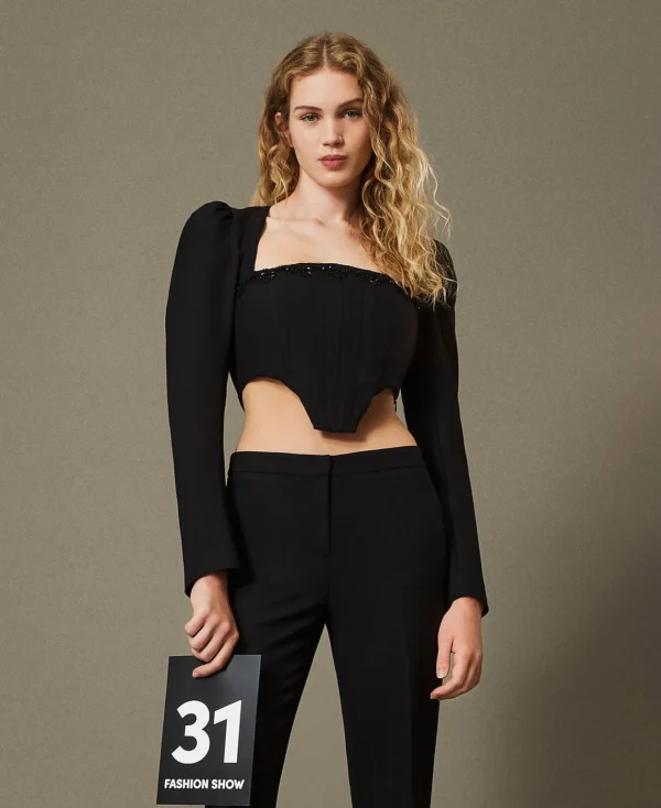 TWINSET Milano Top Bustier Con Ricamo | T-Shirt E Top