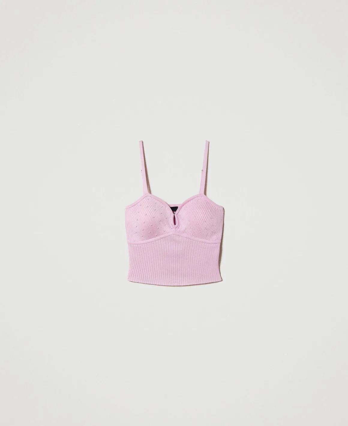 TWINSET Milano Top In Filato Riciclato Con Perline | T-Shirt E Top