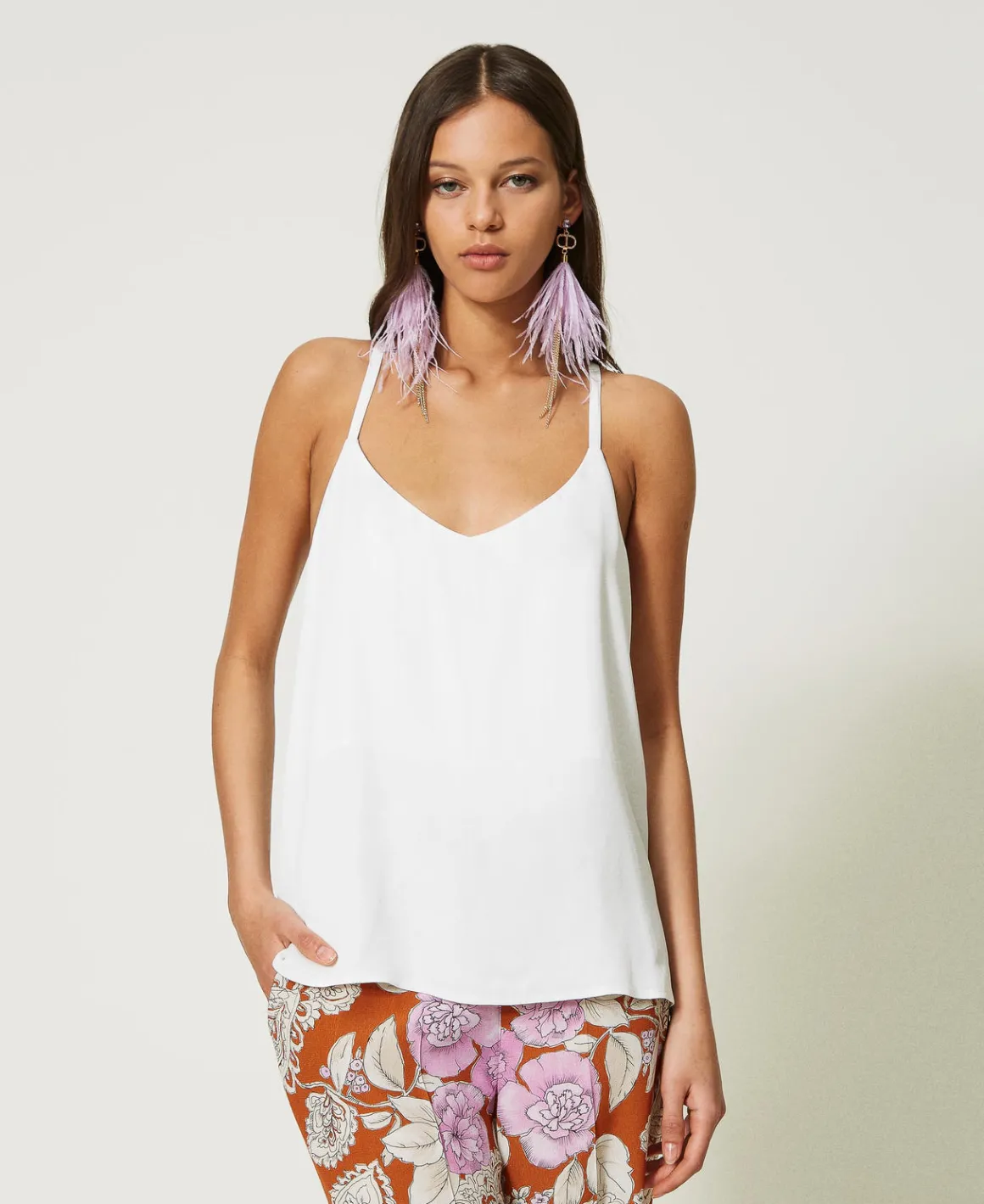 TWINSET Milano Top In Raso | T-Shirt E Top