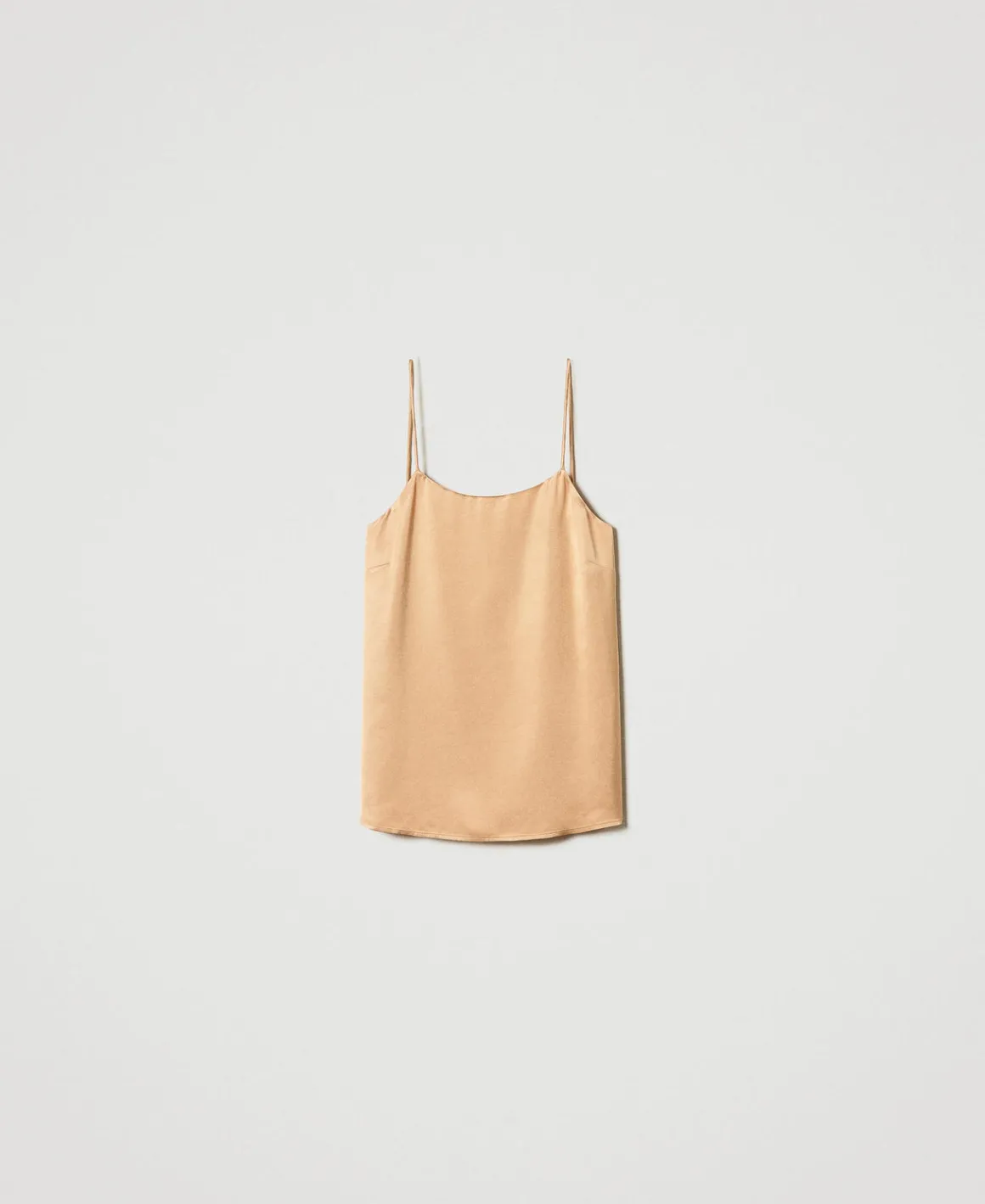 TWINSET Milano Top In Raso Con Scollo Dritto | T-Shirt E Top