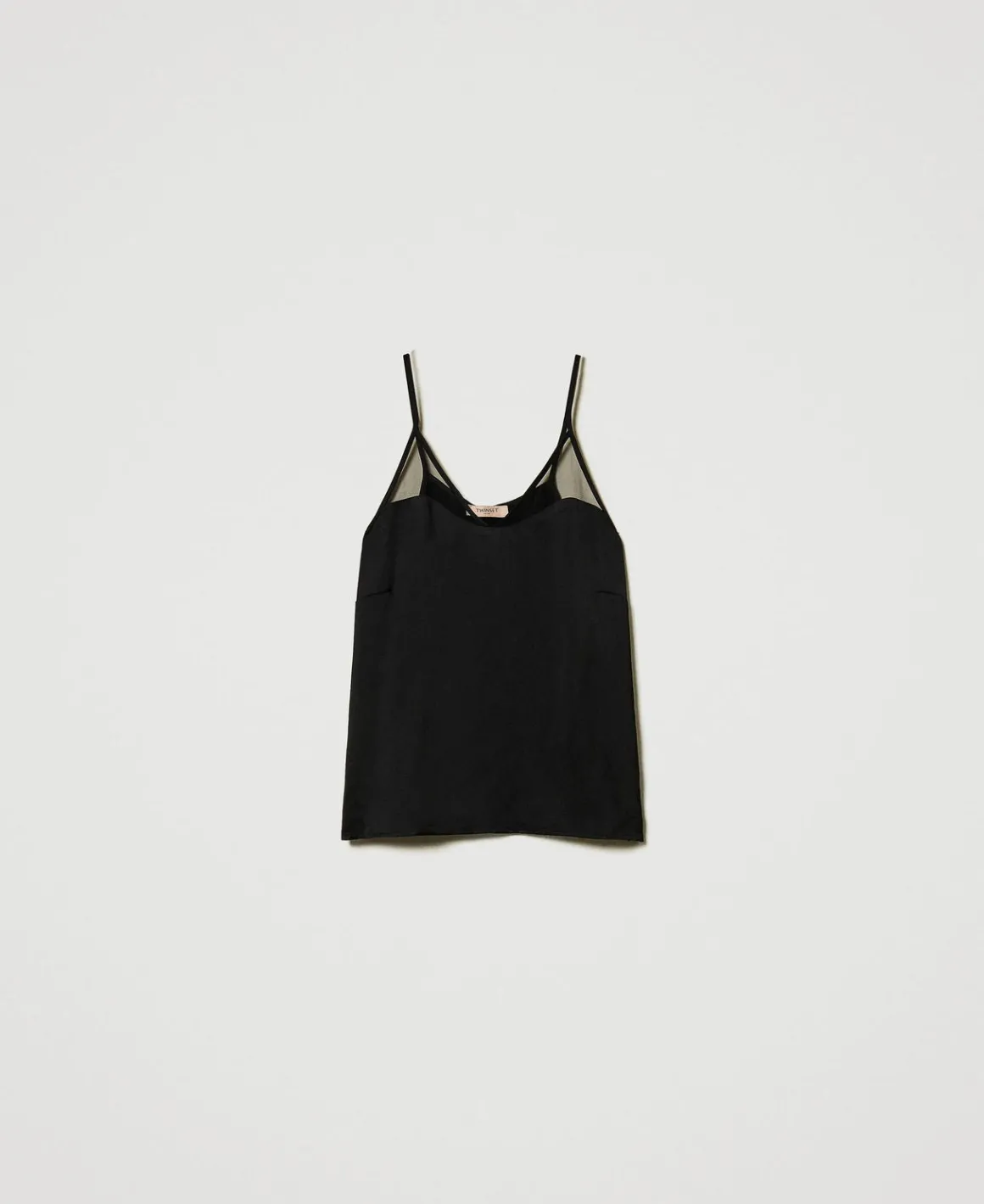 TWINSET Milano Top In Raso E Tulle | T-Shirt E Top