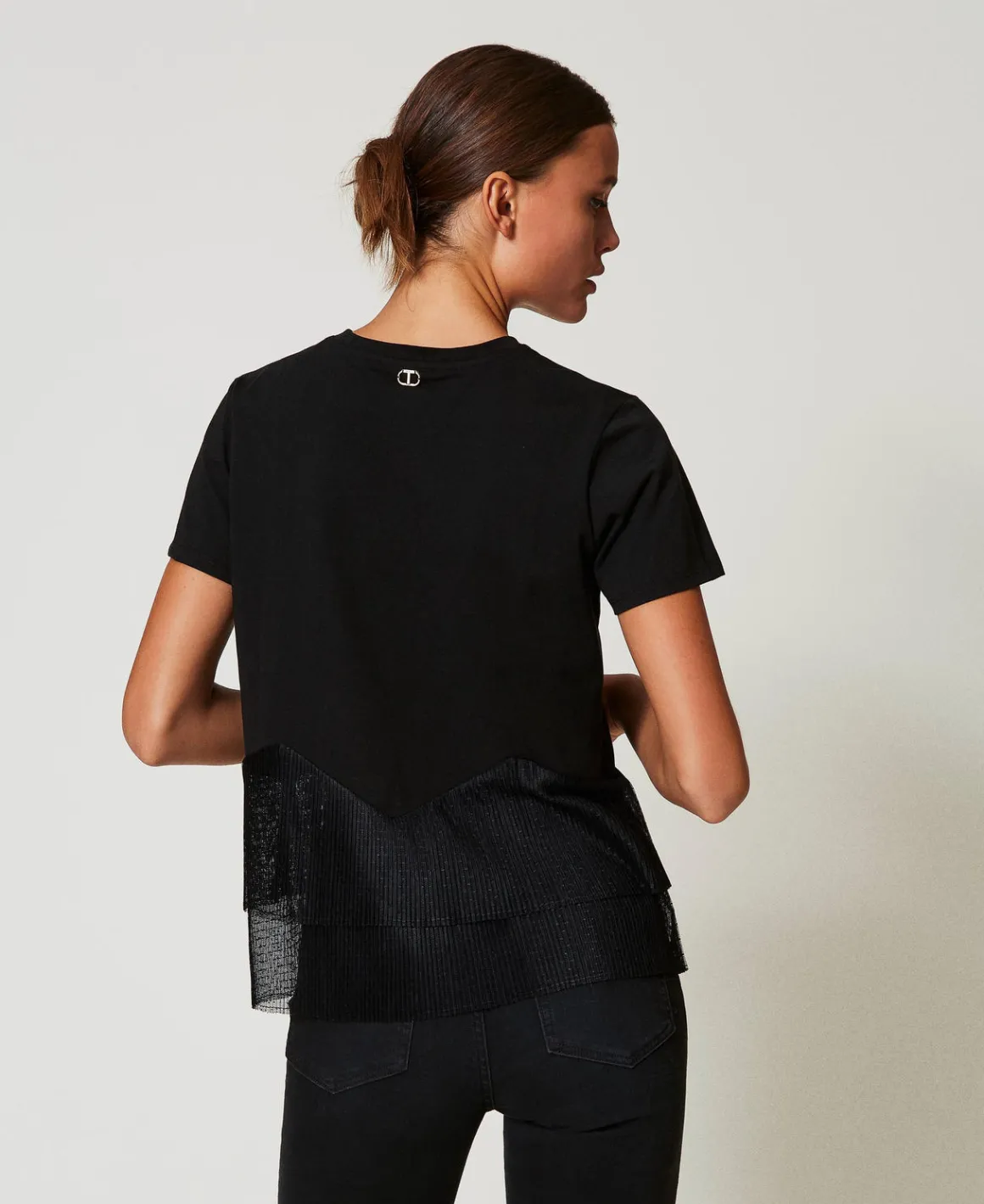 TWINSET Milano T-shirt Con Balze In Tulle | T-Shirt E Top