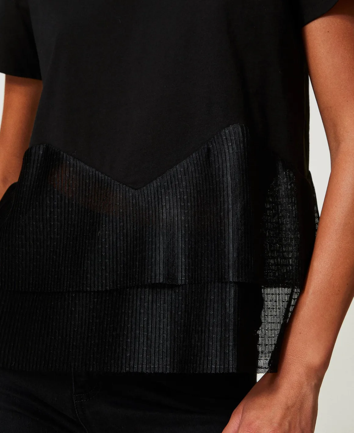 TWINSET Milano T-shirt Con Balze In Tulle | T-Shirt E Top
