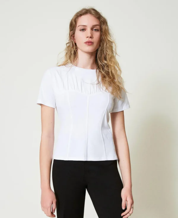 TWINSET Milano T-shirt Con Costruzione Bustier | T-Shirt E Top