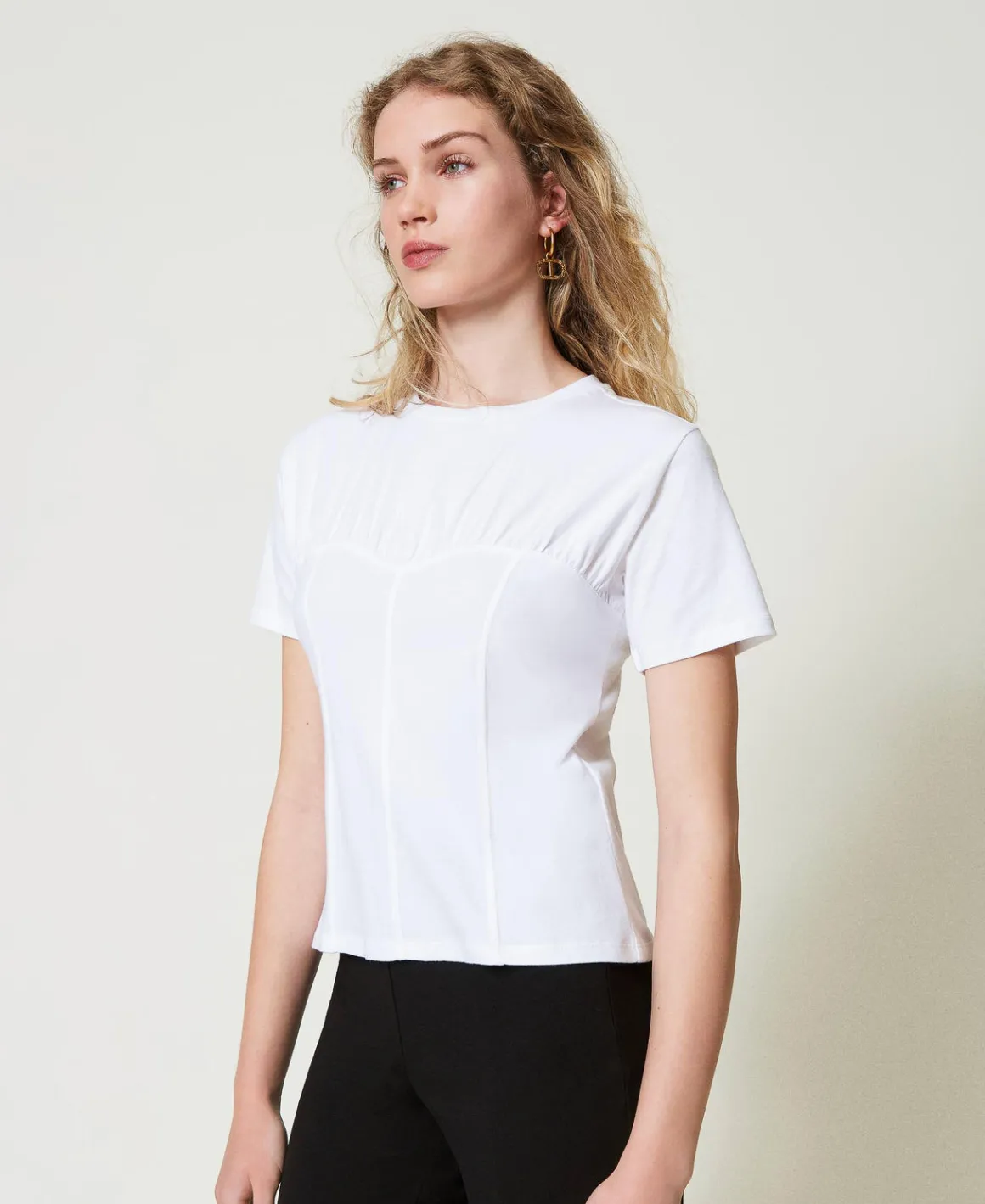 TWINSET Milano T-shirt Con Costruzione Bustier | T-Shirt E Top