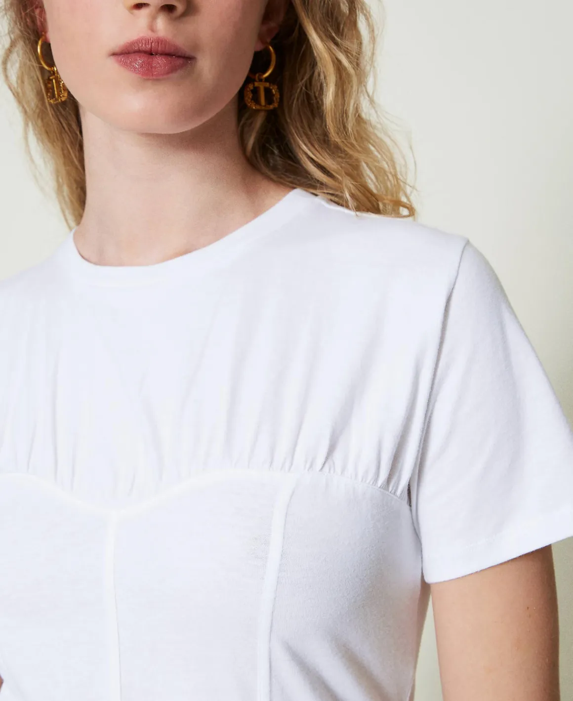 TWINSET Milano T-shirt Con Costruzione Bustier | T-Shirt E Top