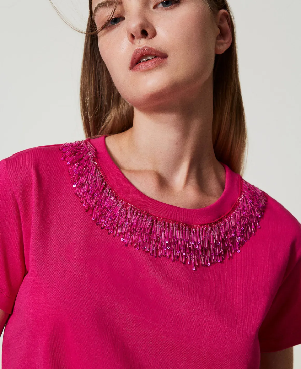 TWINSET Milano T-shirt Con Frange Ricamate | T-Shirt E Top