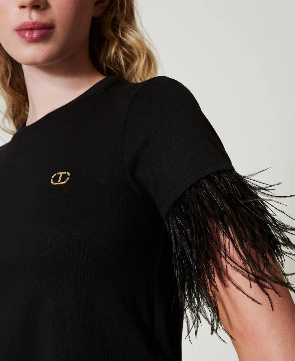 TWINSET Milano T-shirt Con Logo Oval T E Piume | T-Shirt E Top