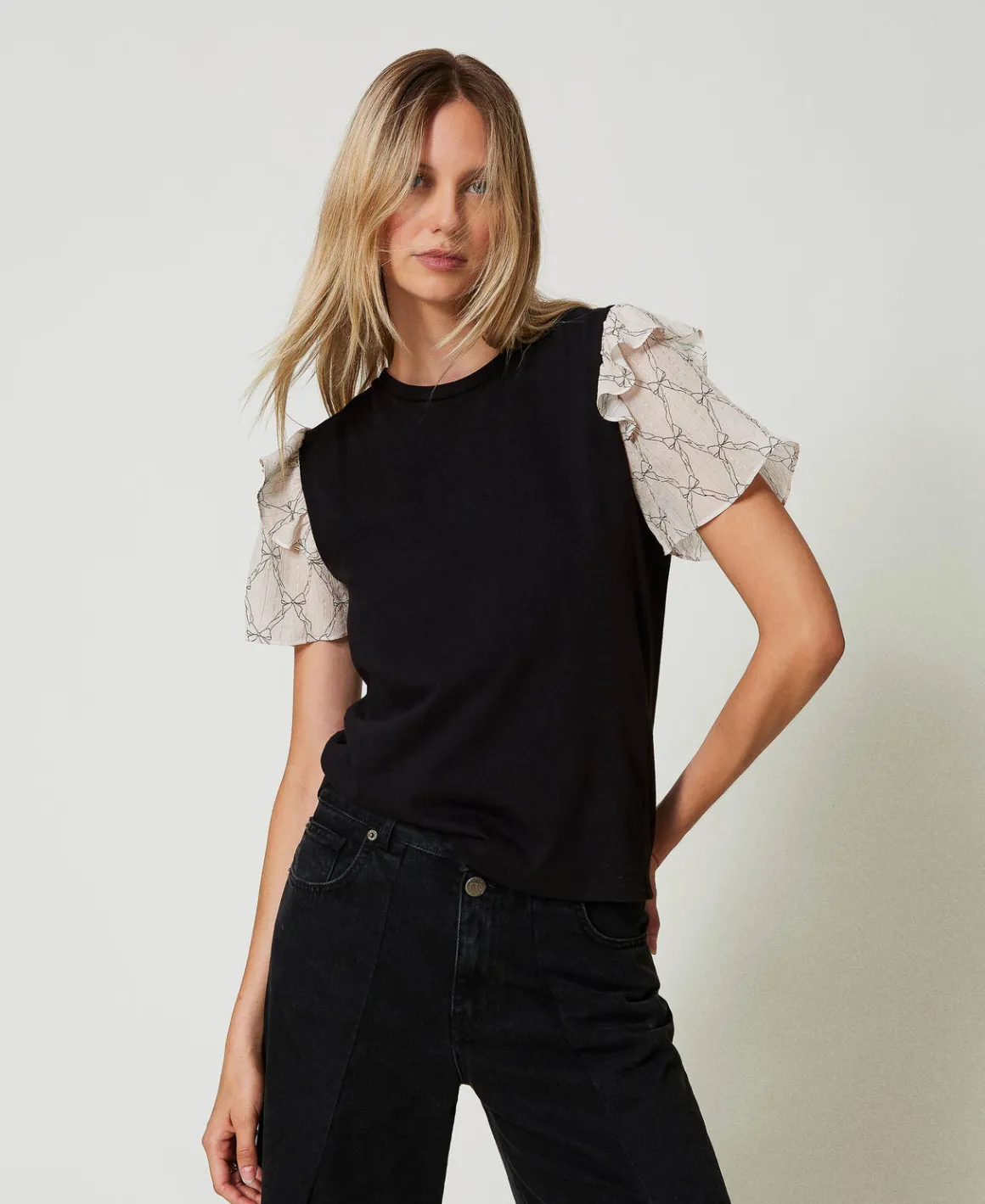 TWINSET Milano T-shirt Con Maniche In Creponne | T-Shirt E Top