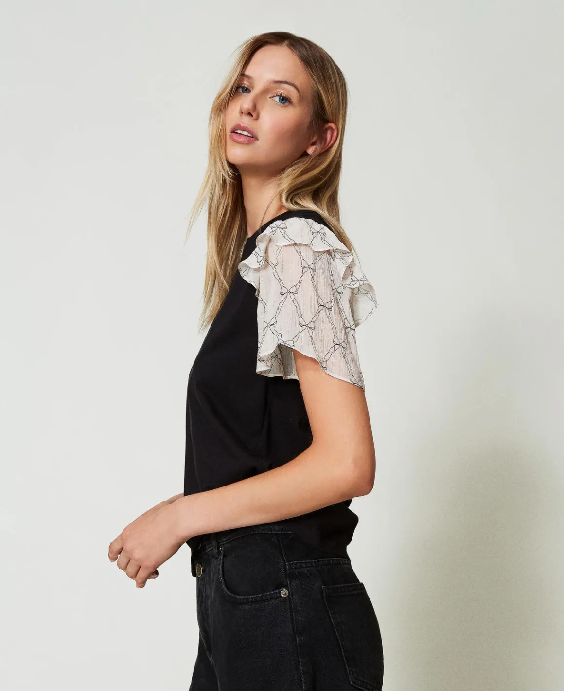 TWINSET Milano T-shirt Con Maniche In Creponne | T-Shirt E Top