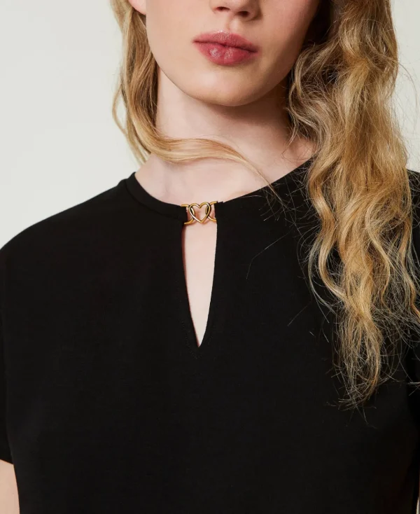 TWINSET Milano T-shirt Con Morsetto A Cuore | T-Shirt E Top
