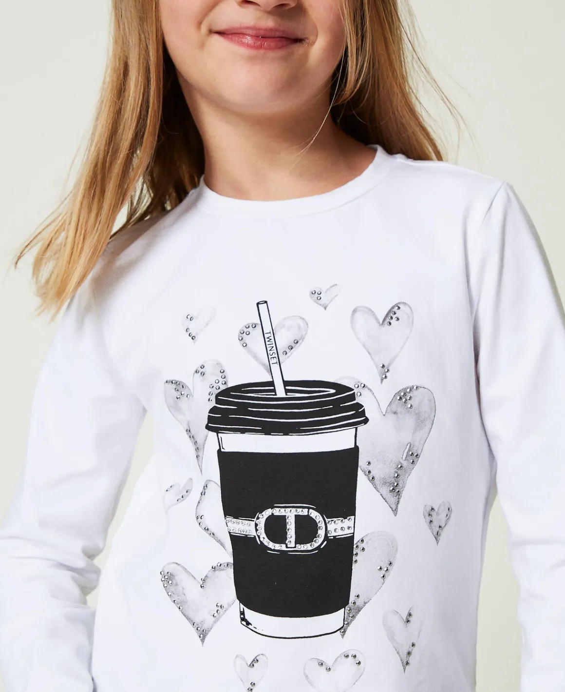 TWINSET Milano T-shirt Con Stampa E Strass | T-Shirt E Top