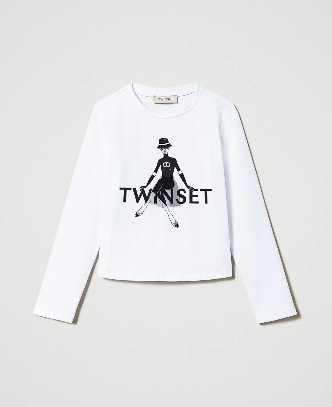 TWINSET Milano T-shirt Con Stampa Logo E Glitter | T-Shirt E Top